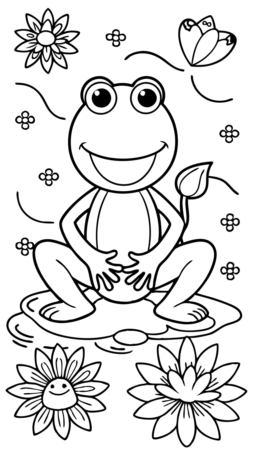 kermit coloring page